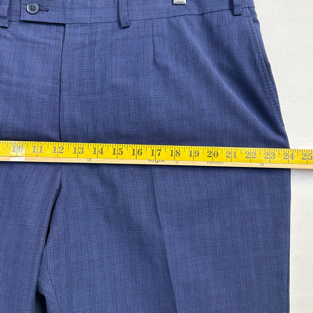 Collection by Michael Strahan Wool Blend Suit Blue Plaid Men's 56L - Picture 12 of 16